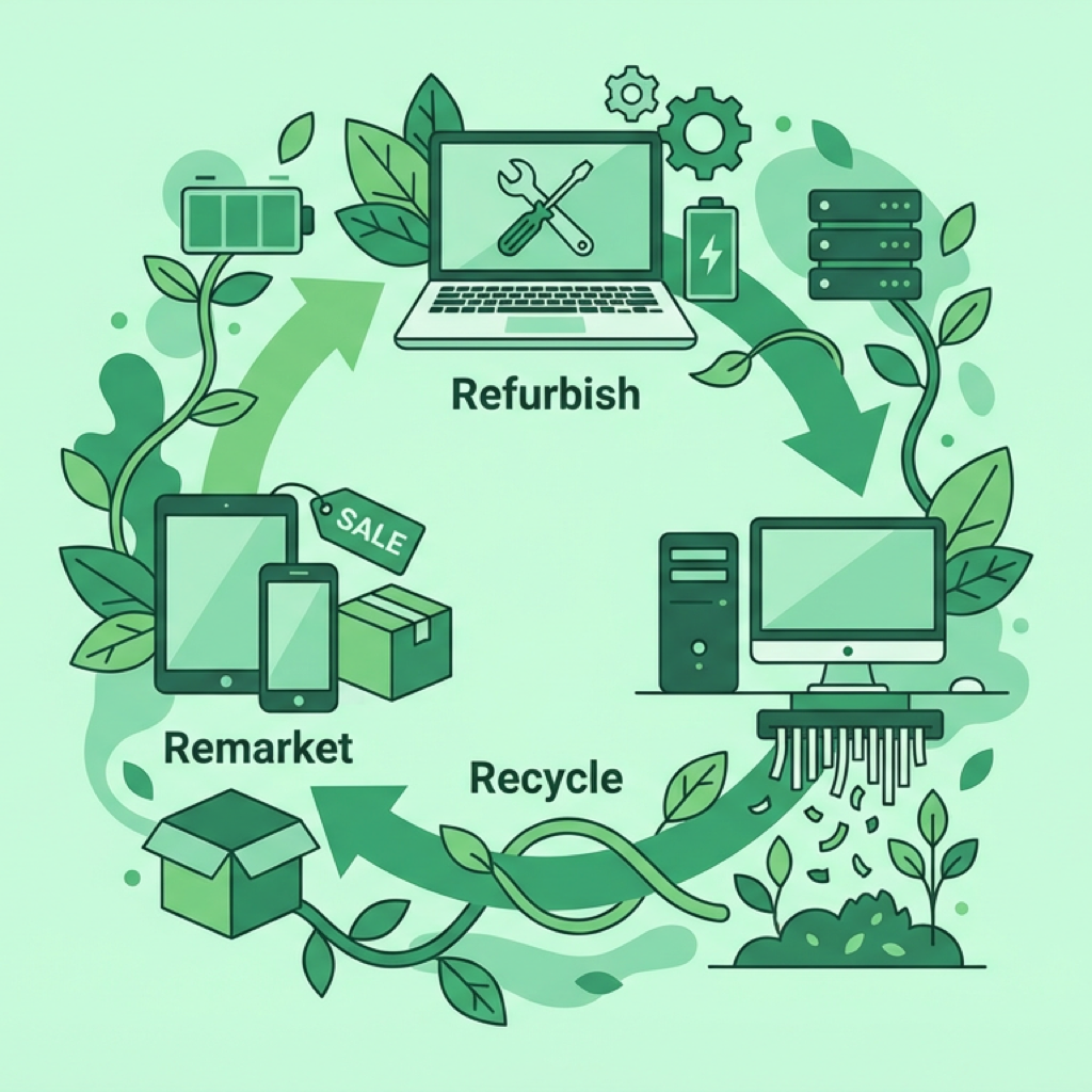 Circular IT lifecycle: refurbishment through responsible recycling